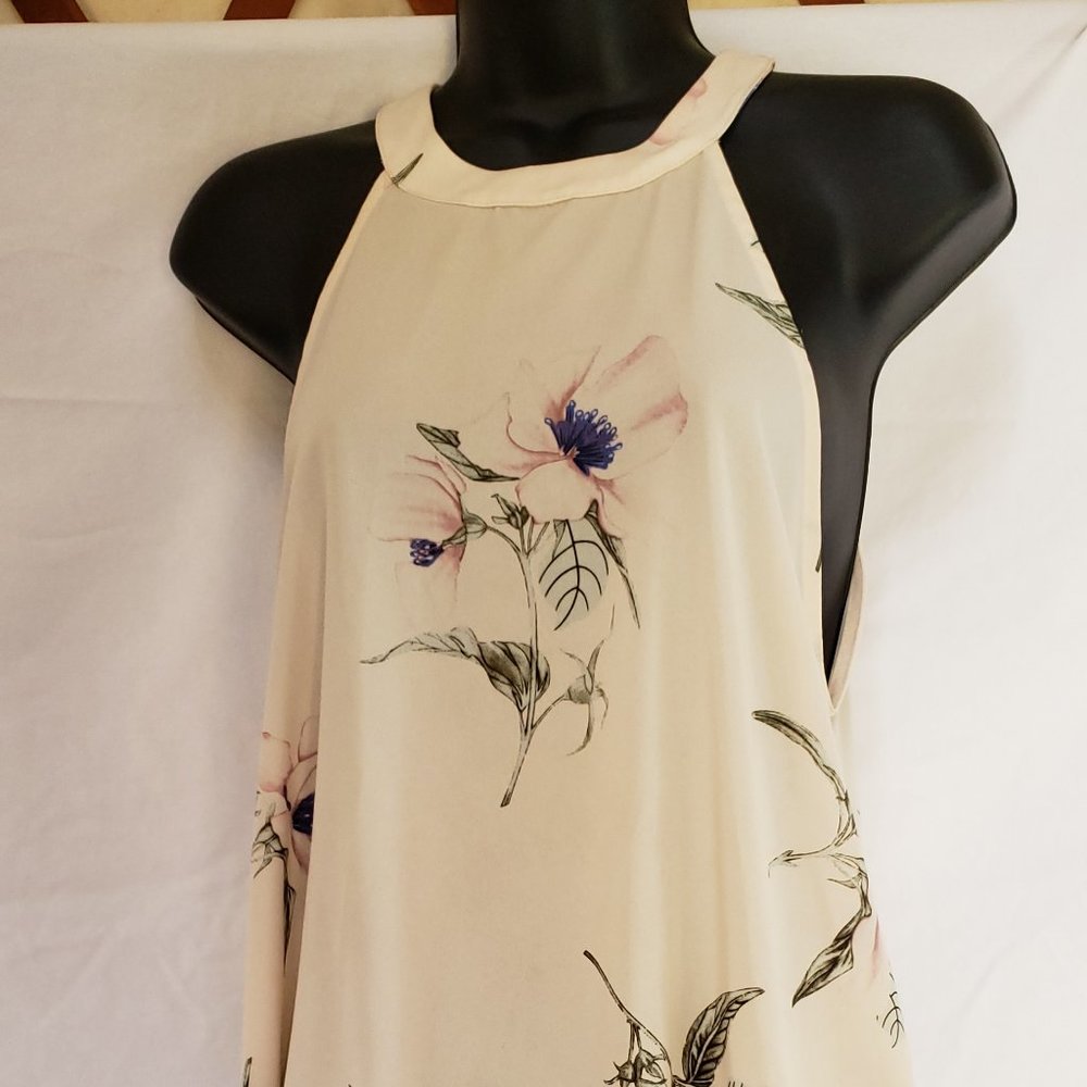 Floral Sleeveless Blouse